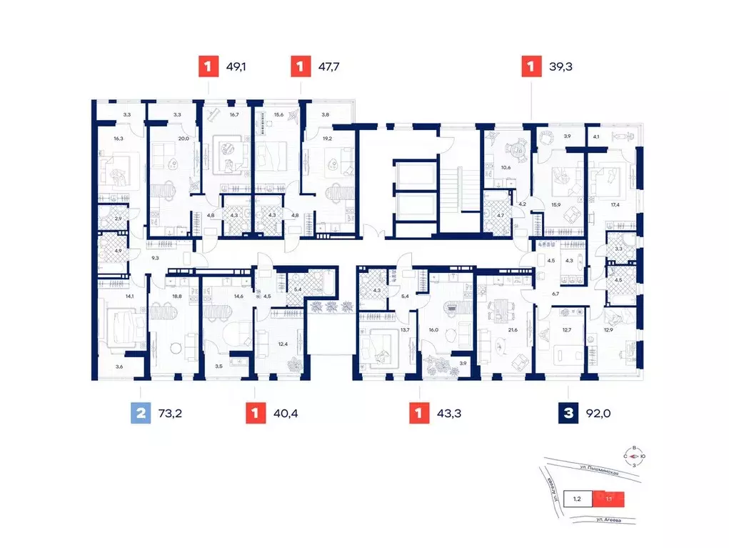 1-к кв. Тюменская область, Тюмень  (47.5 м) - Фото 1