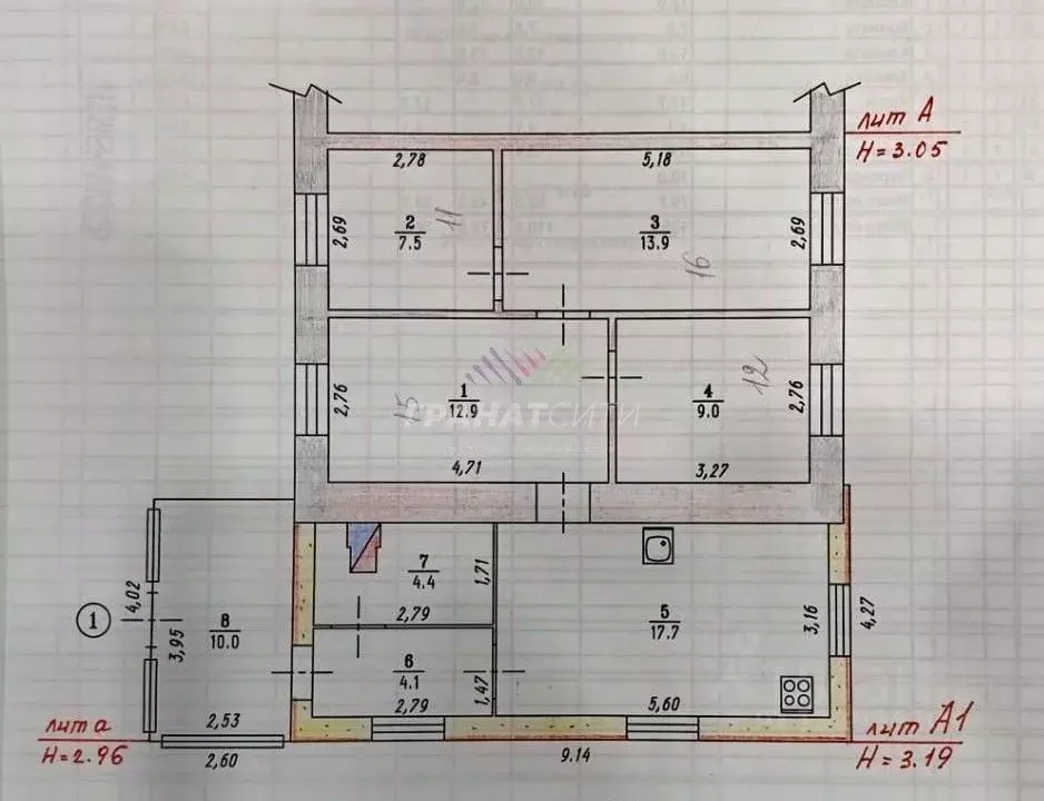 Дом в Омская область, Омский район, с. Троицкое Средняя ул., 22А (69 ... - Фото 1
