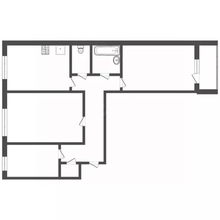 3-к кв. Тульская область, Тула проезд 2-й Гастелло, 24 (77.0 м) - Фото 2