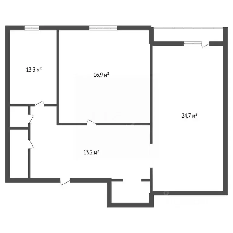 2-к кв. Амурская область, Благовещенск Политехническая ул., 22 (75.0 ... - Фото 2