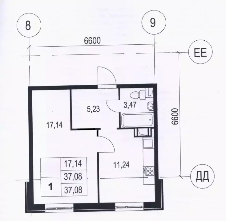 1-к кв. Санкт-Петербург Петергофское ш., 84к19 (37.3 м) - Фото 2