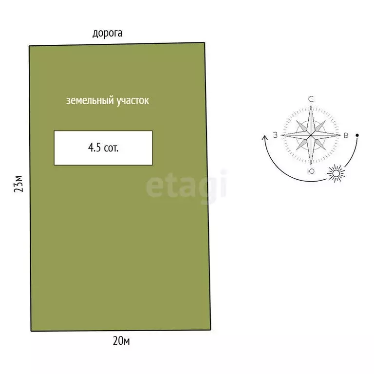 Участок в Конёвка, Праздничная улица (4.5 м) - Фото 1