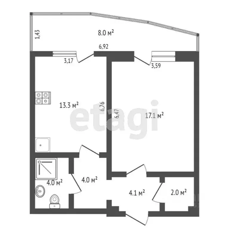 1-к кв. Ростовская область, Ростов-на-Дону, Нахичевань ул. 20-я Линия, ... - Фото 2