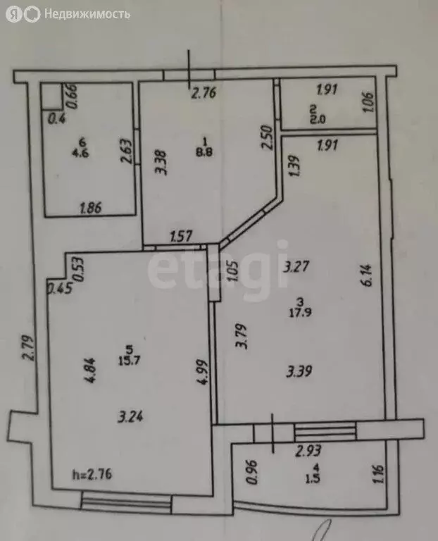 1-комнатная квартира: Казань, улица Юлиуса Фучика, 2Б (49 м) - Фото 1