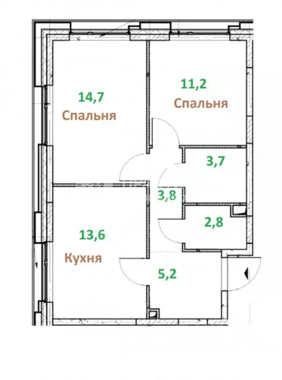 2-к кв. Москва ул. Петра Кончаловского, 7к2 (55.8 м) - Фото 0