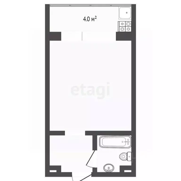 Студия Тюменская область, Тюмень ул. 30 лет Победы, 81 (15.0 м) - Фото 2