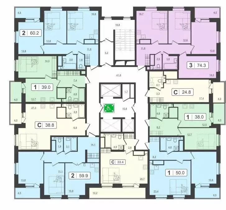 3-к кв. Тюменская область, Тюмень ул. Мельникайте, 2к17 (74.34 м) - Фото 1