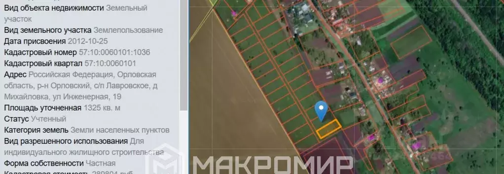 Участок в Орловская область, Орловский муниципальный округ, д. ... - Фото 2