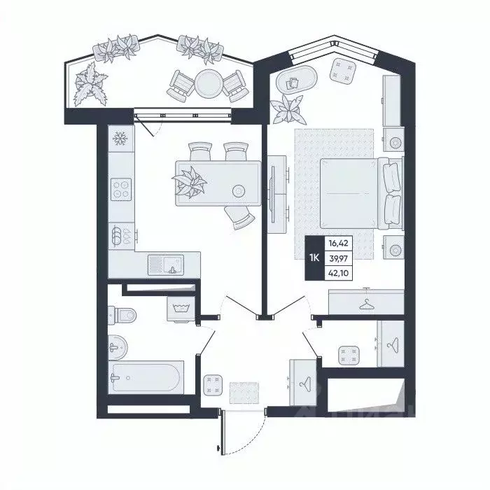 1-к кв. Белгородская область, Старый Оскол Садовые Кварталы мкр,  ... - Фото 1