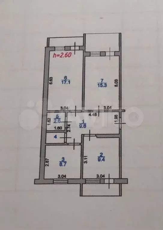3-к. квартира, 73,5 м, 8/10 эт. - Фото 0