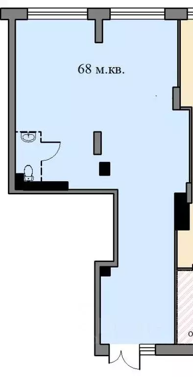 Помещение свободного назначения в Москва ул. Лобановский Лес, 9 (68 м) - Фото 1