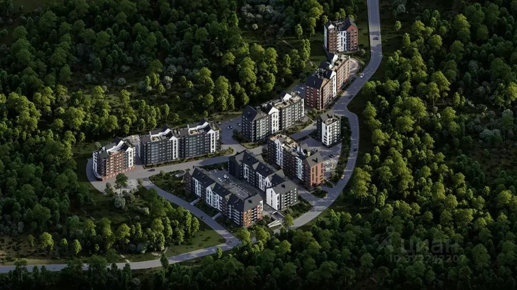 1-к кв. Калининградская область, Светлогорск Новая ул., 22к2 (39.78 м) - Фото 2