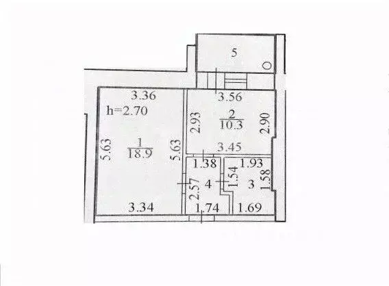 1-к кв. Чувашия, Чебоксары ул. Чернышевского, 23к1 (43.4 м) - Фото 2
