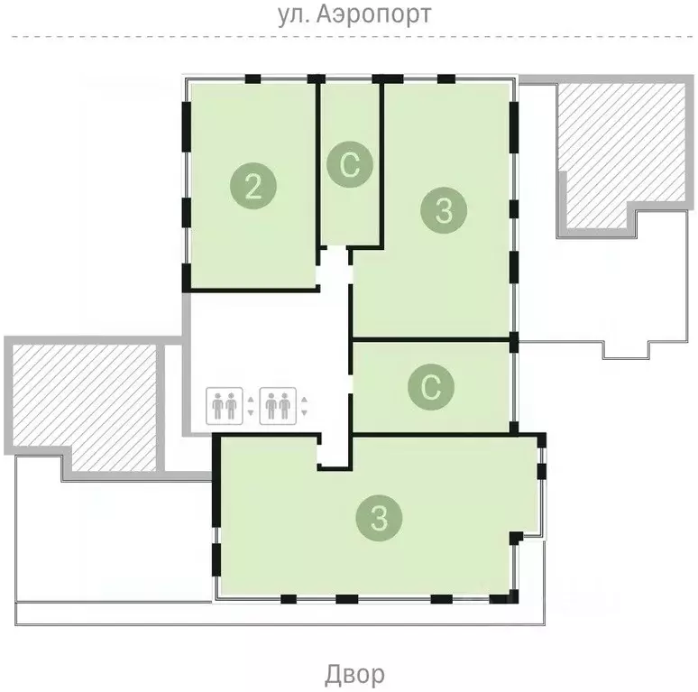 1-к кв. Новосибирская область, Новосибирск ул. Аэропорт, 88 (50.4 м) - Фото 1