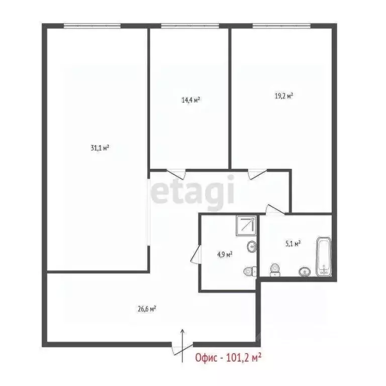 Помещение свободного назначения в Свердловская область, Екатеринбург ... - Фото 2