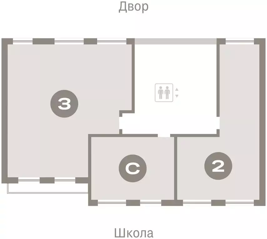 2-комнатная квартира: Новосибирск, квартал Лебедевский, 1/3 (55.3 м) - Фото 2
