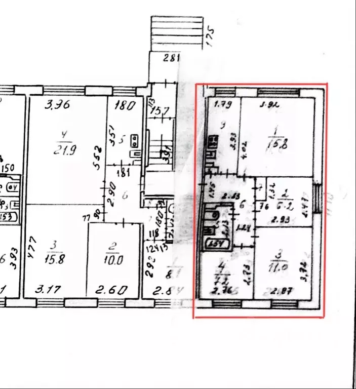 4-к кв. Свердловская область, Каменск-Уральский ул. Уральская, 41 ... - Фото 2