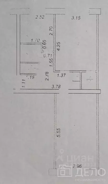 2-к кв. Рязанская область, Рязань Октябрьская ул., 58 (46.7 м) - Фото 1