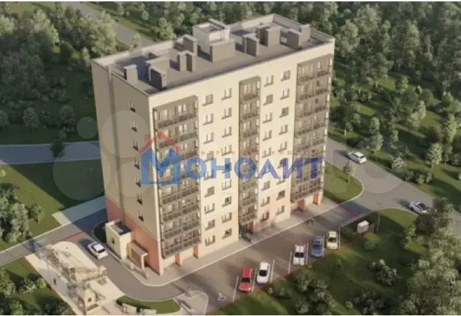 1-к. квартира, 38,4 м, 7/9 эт. - Фото 0