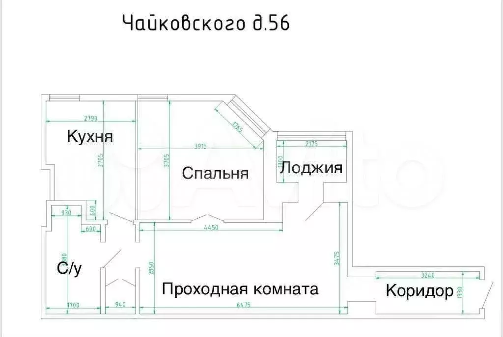2-к. квартира, 58 м, 2/5 эт. - Фото 0