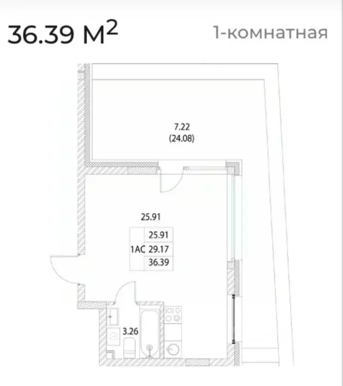 Студия Татарстан, Казань ул. Ярдем, 3 (29.1 м) - Фото 2