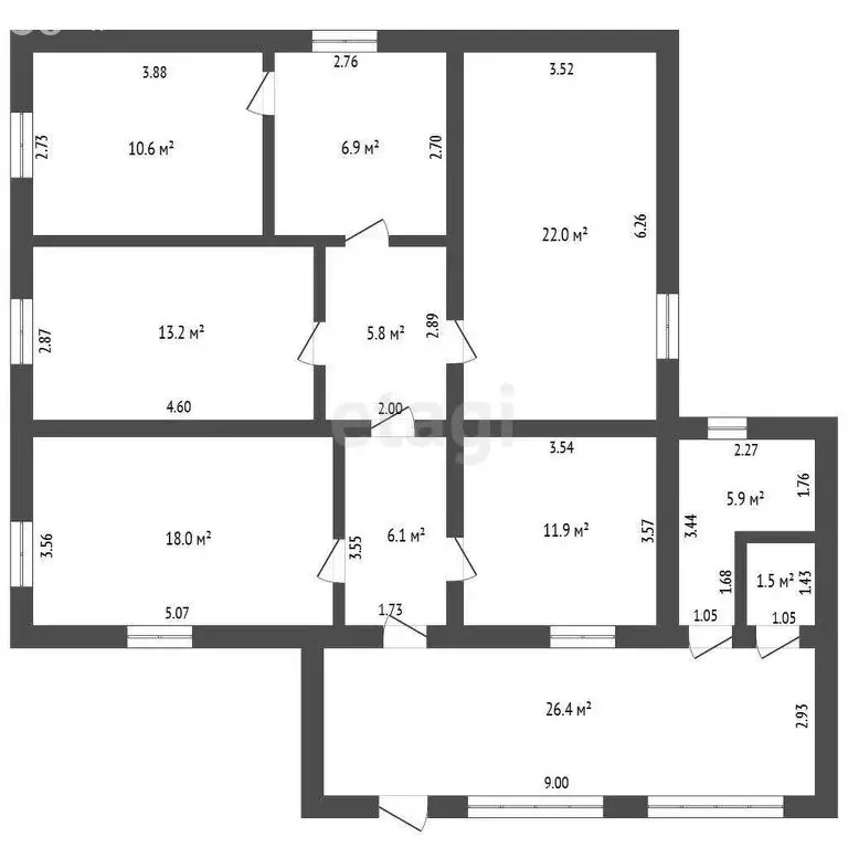 Дом в Уварово, Садовая улица (128.3 м) - Фото 1