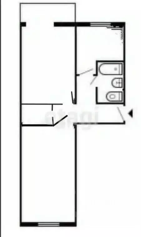 2-к кв. Сахалинская область, Южно-Сахалинск ул. имени Космонавта ... - Фото 2