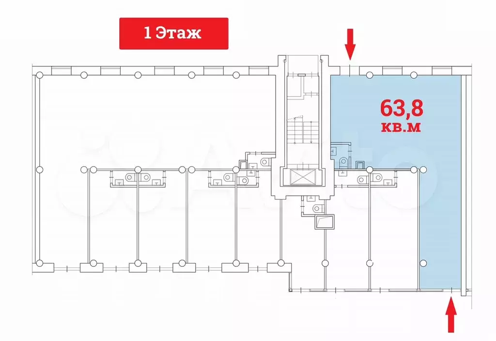 Аренда Помещения - 63,8 м - Фото 0