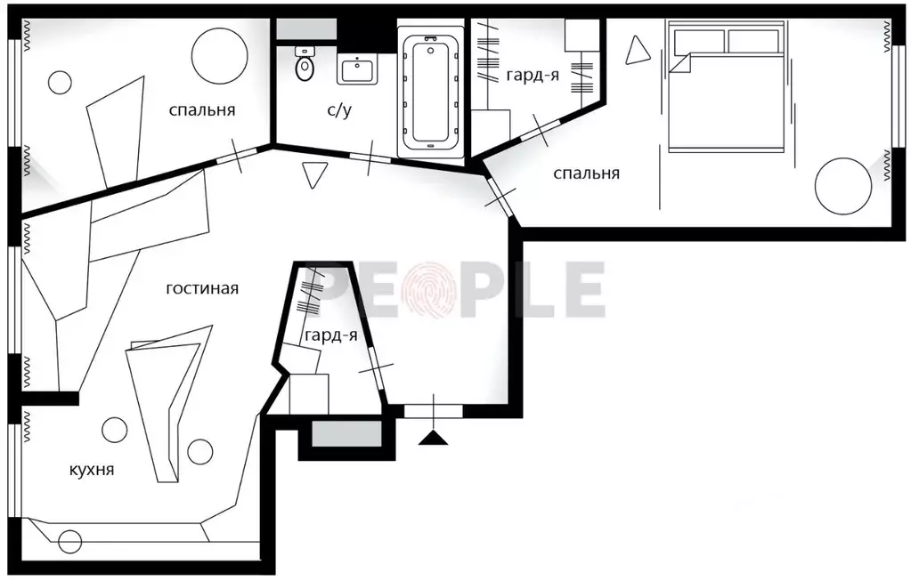 3-к кв. Москва Карамышевская наб., 34 (70.0 м) - Фото 1