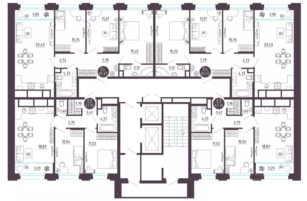 2-к кв. Рязанская область, Рязань Московское ш. (57.75 м) - Фото 2
