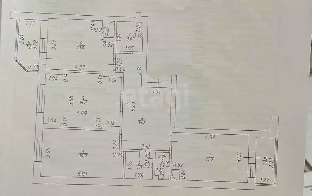 3-к кв. Татарстан, Зеленодольский район, Осиновское с/пос, с. Осиново ... - Фото 2