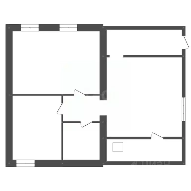 3-к кв. Амурская область, Белогорский муниципальный округ, с. ... - Фото 1