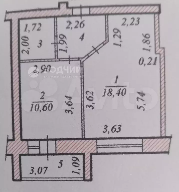1-к. квартира, 36,5 м, 3/9 эт. - Фото 0
