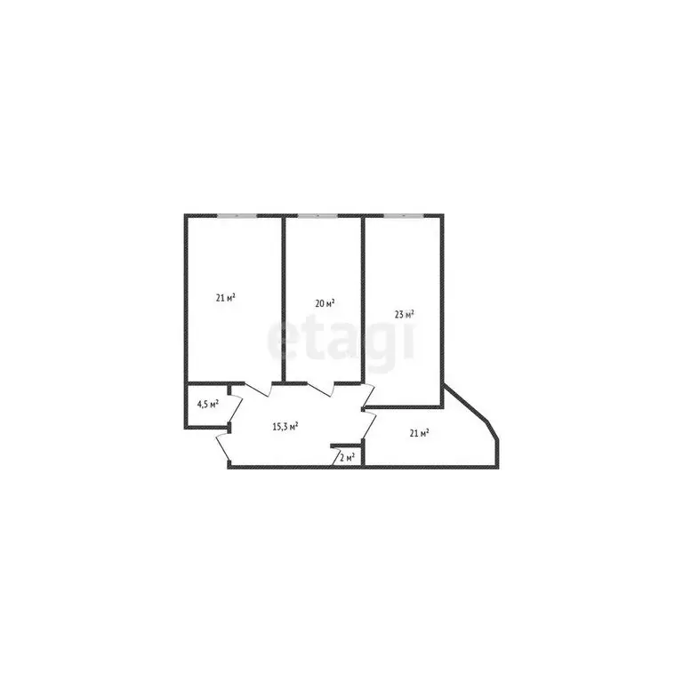 3-комнатная квартира: Каспийск, улица Магомедали Магомеджановa, 31А ... - Фото 1