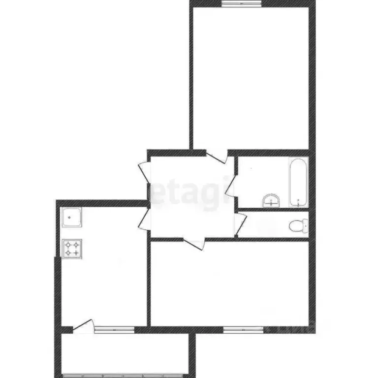 2-к кв. Костромская область, Кострома Соловьиная ул., 6 (57.9 м) - Фото 1