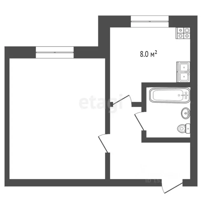 1-к кв. Ямало-Ненецкий АО, Пуровский район, Уренгой пгт, Центральный ... - Фото 2