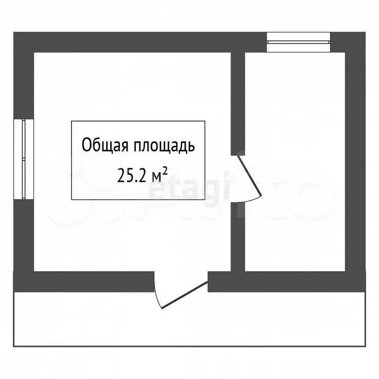 Дом 25,2 м на участке 12 сот. - Фото 0