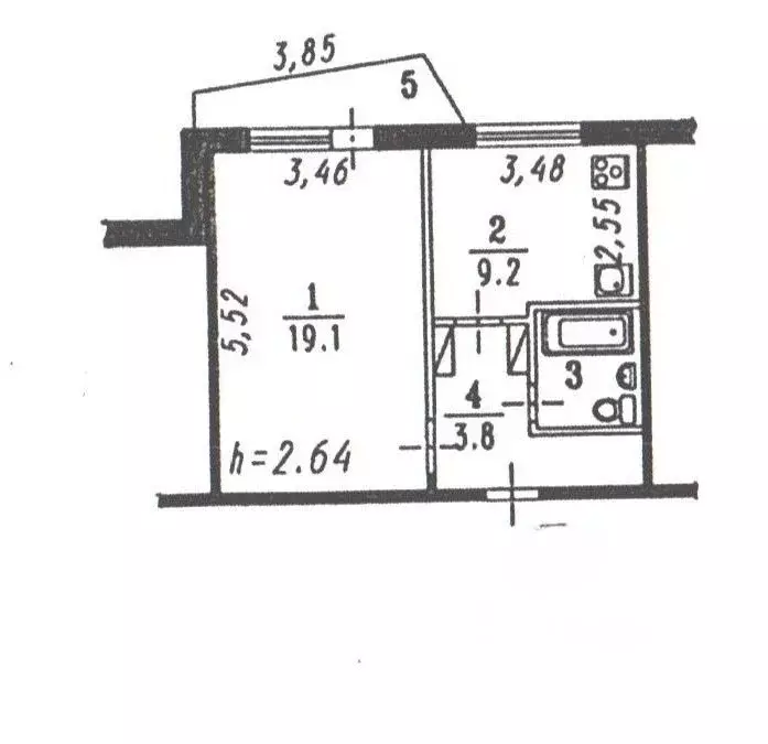 1-к кв. Омская область, Омск ул. Степанца, 12 (36.8 м) - Фото 1