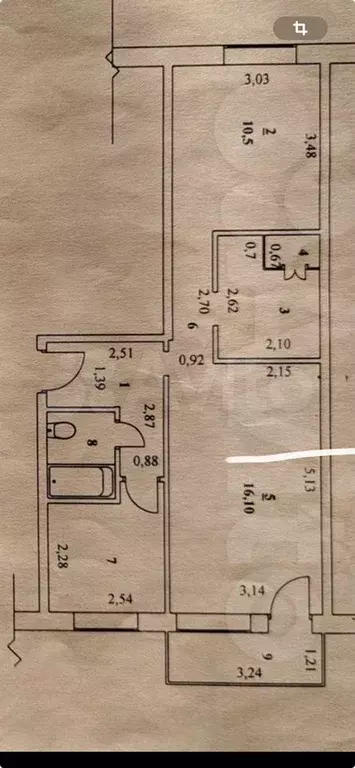 2-к. квартира, 48 м, 2/5 эт. - Фото 0