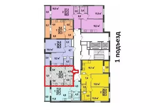 Квартира-студия: Владимир, Смоленская улица, 3Б (25.5 м) - Фото 0