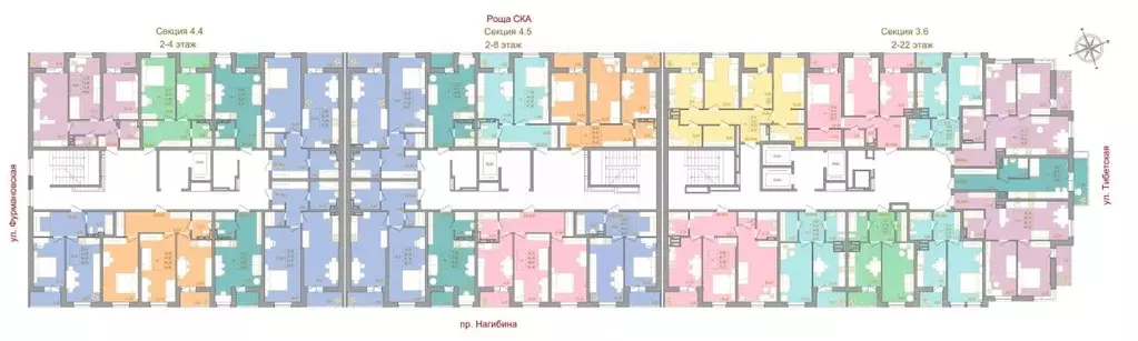 3-к кв. Ростовская область, Ростов-на-Дону Тибетская ул., 1Вс8 (64.6 ... - Фото 2