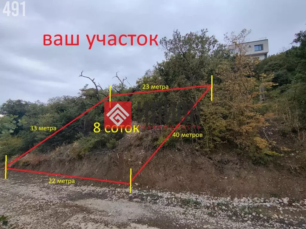 Участок в Крым, Ялта муниципальный округ, Кореиз пгт, пос. Мисхор  ... - Фото 2