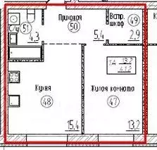 1-к кв. Тюменская область, Тюмень Кремлевская ул., 95 (41.2 м) - Фото 2