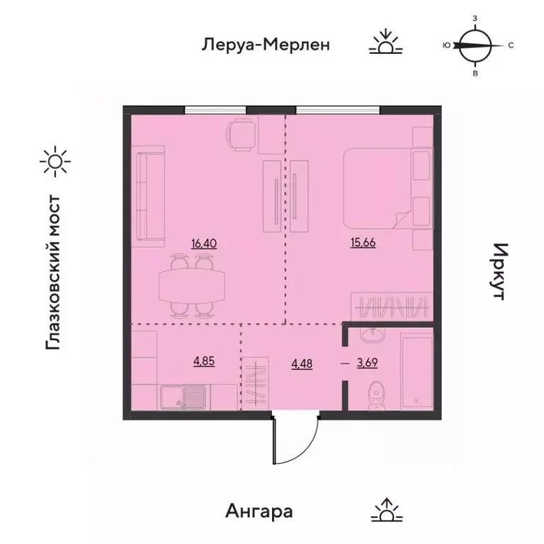 2-к кв. Иркутская область, Иркутск Затон кв-л, ул. Набережная Иркута, ... - Фото 0