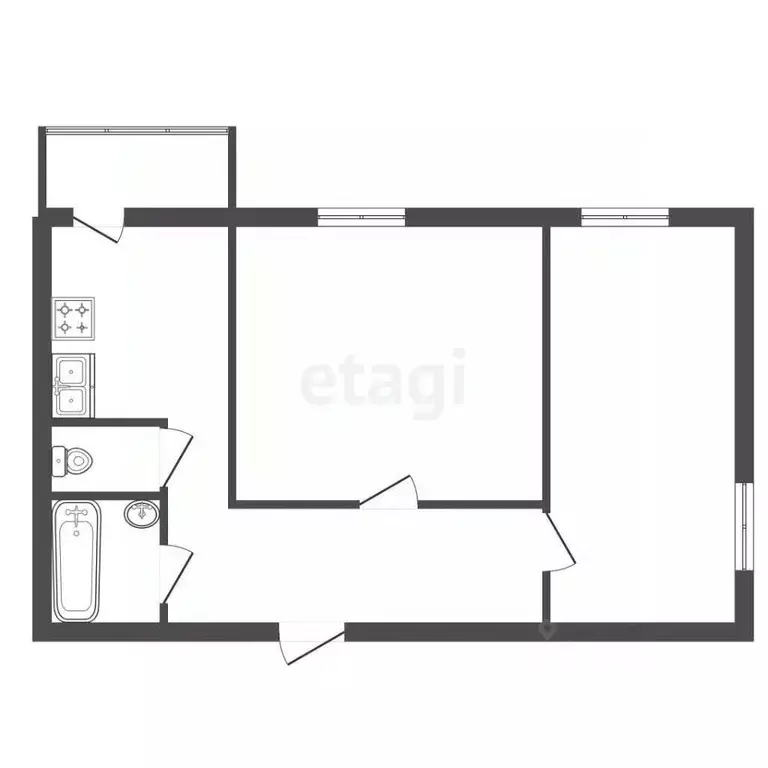 2-к кв. Санкт-Петербург Пулковская ул., 2к1 (55.0 м) - Фото 2