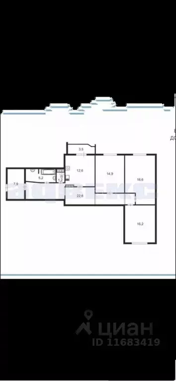 3-к кв. Санкт-Петербург Планерная ул., 73к6 (90.3 м) - Фото 1