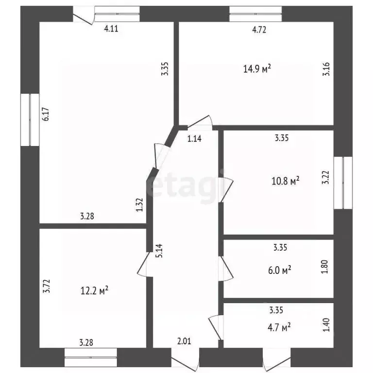 Дом в Тюменская область, Тюмень Казарово мкр, ул. 3-я Новая (89 м) - Фото 1