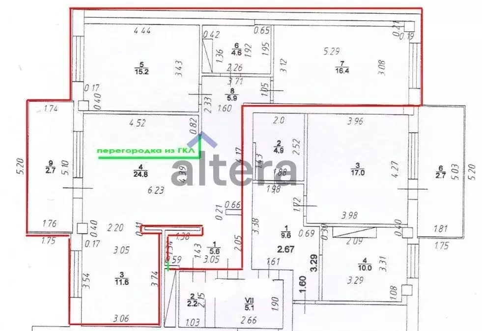 3-к кв. Татарстан, Казань Краснококшайская ул., 84 (86.3 м) - Фото 2