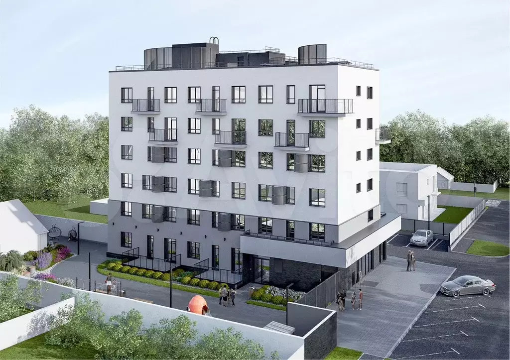 1-к. квартира, 37,2 м, 5/6 эт. - Фото 1