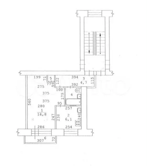 1-к. квартира, 31 м, 5/5 эт. - Фото 0